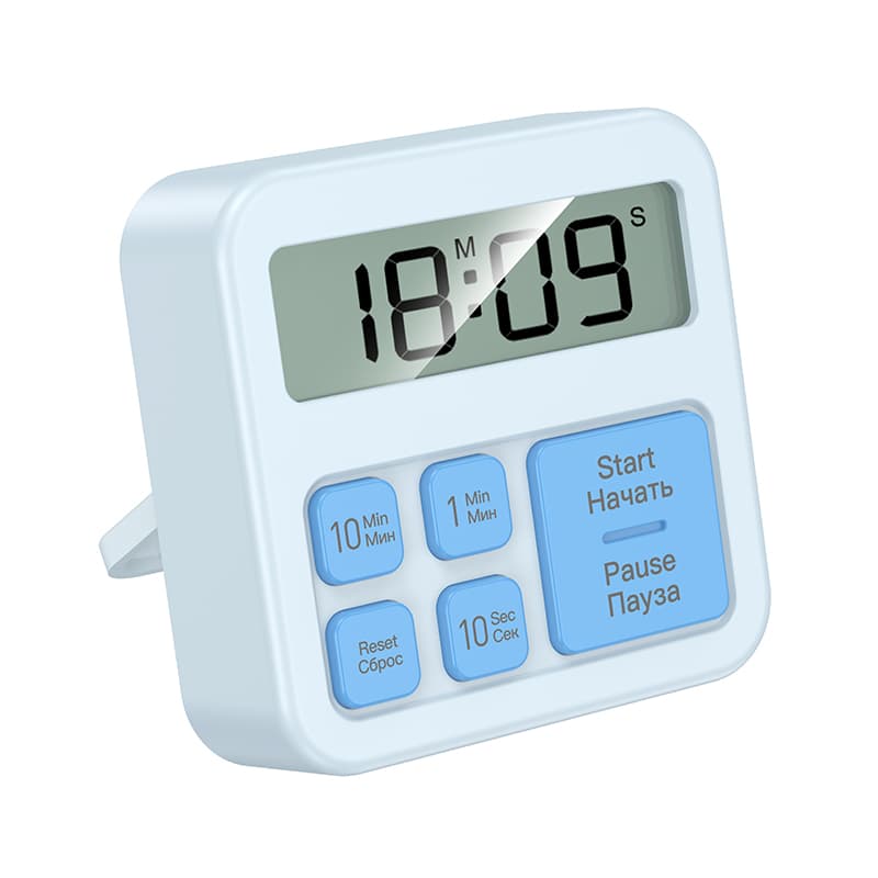 Кухонный цифровой таймер HOCO HX43 Electronic timer 1xAAA Blue