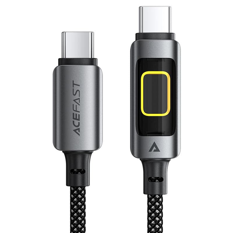 Кабель ACEFAST C21-03 Type-C to Type-C 60W 1.2m Nylon Aluminum Alloy connectors Black