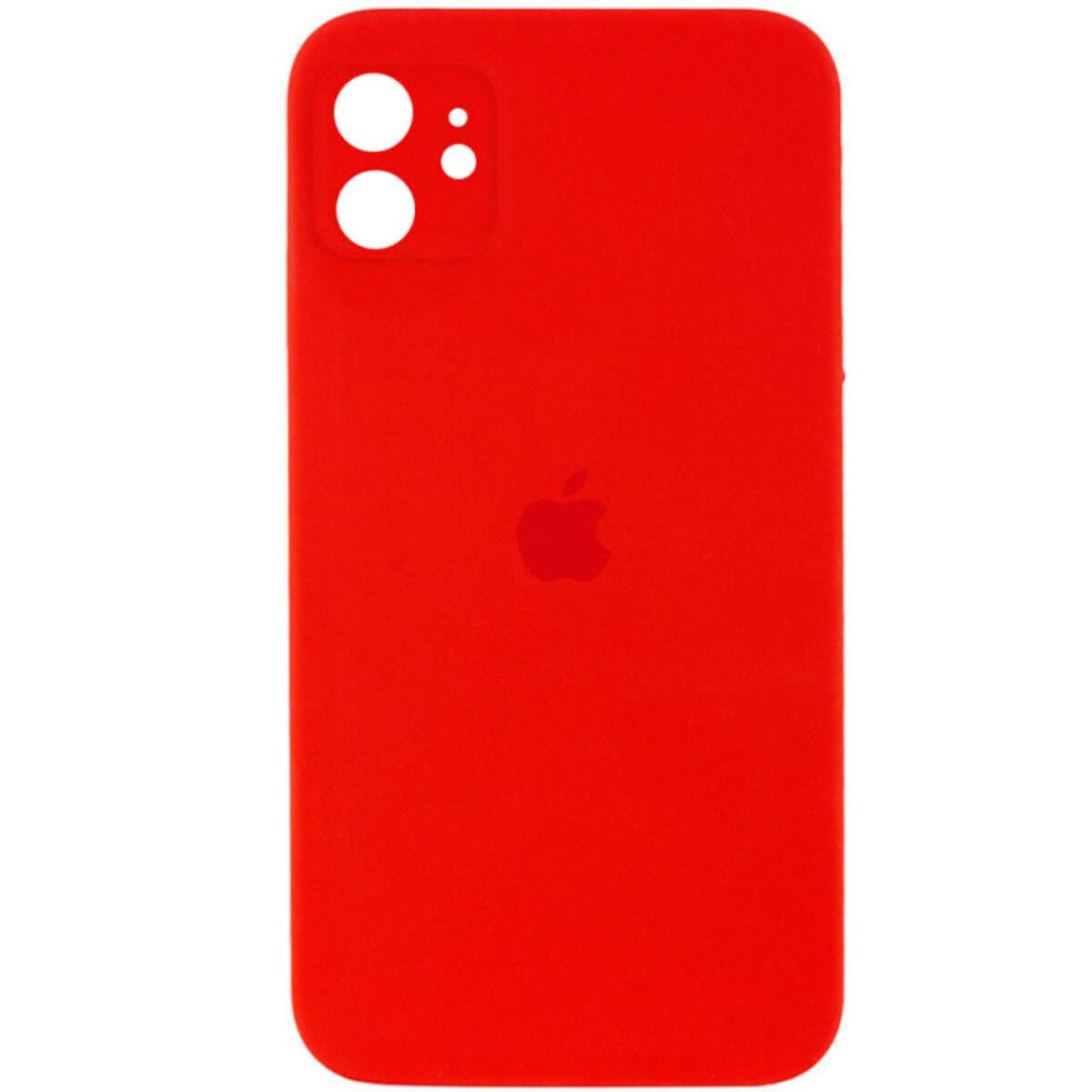 Защитный чехол-накладка Silicone Full Case AA Camera Protect для Apple iPhone 12 Red (FullAAi12-11)