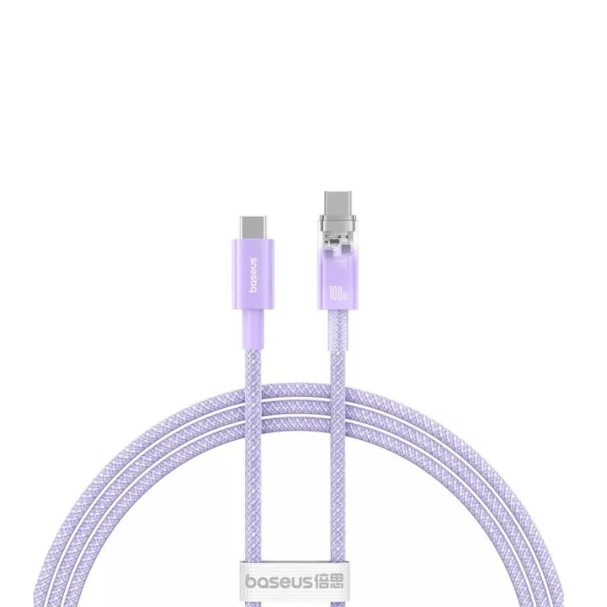 Кабель Baseus Explorer Series Fast Charging Cable with Smart Temperature Control Type-C to Type-C 100W 1m Nebula Purple (P10319703511-00)