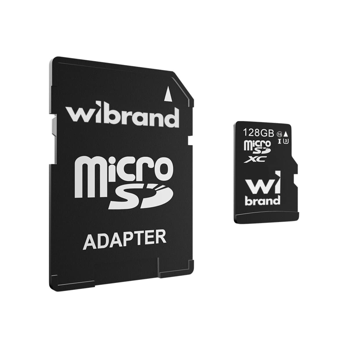 Карта памяти Wibrand microSDXC UHS-1 U3 128Gb class 10 adapter SD (WICDHU3/128GB-A)