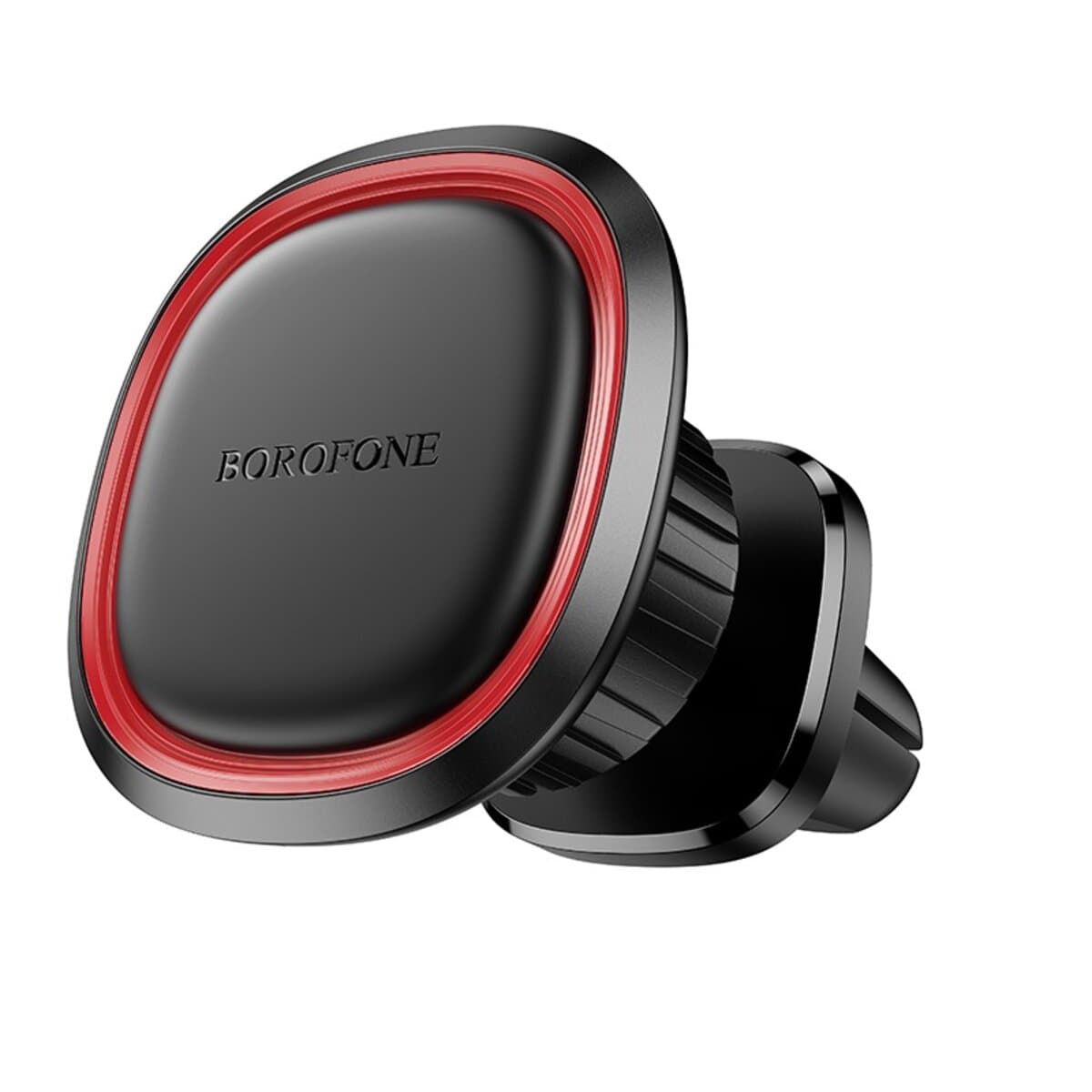 Тримач для телефона автотримач BOROFONE BH124 Roman magnetic car holder air outlet Black-Red