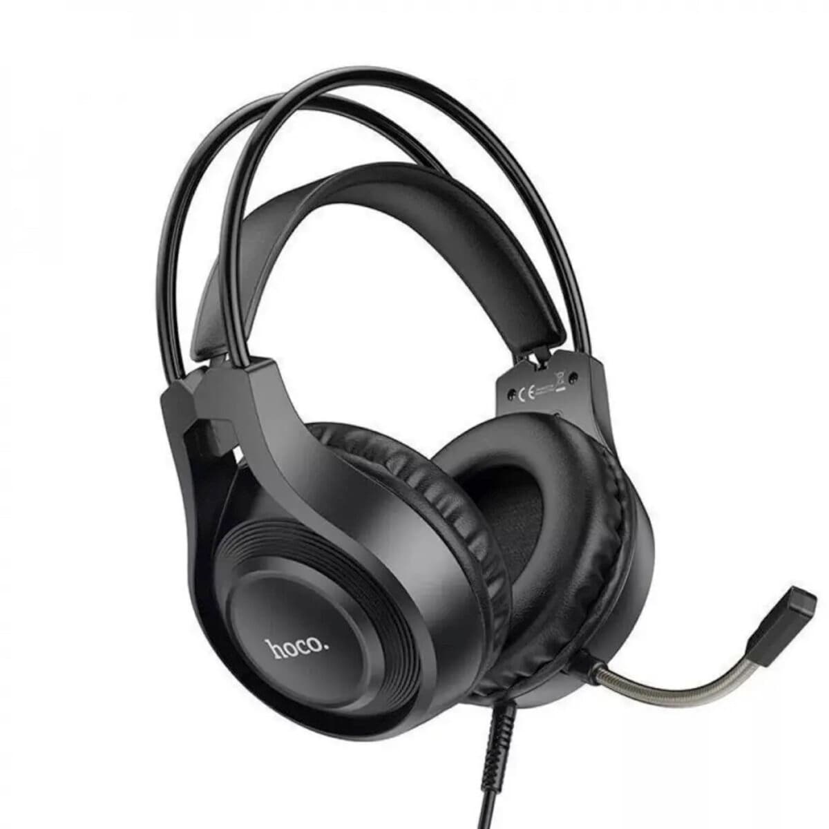 Дротові ігрові навушники з мікрофоном HOCO W106 Tiger gaming headset USB 3.5mm Black