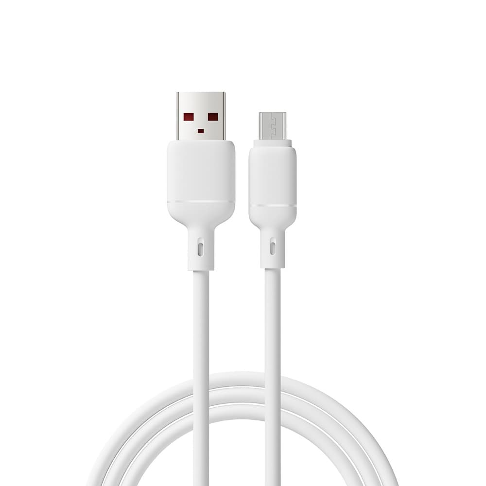 Кабель WIWU Wi-C086 USB to MicroUSB Stellar Series Cable 1m 2.1A White