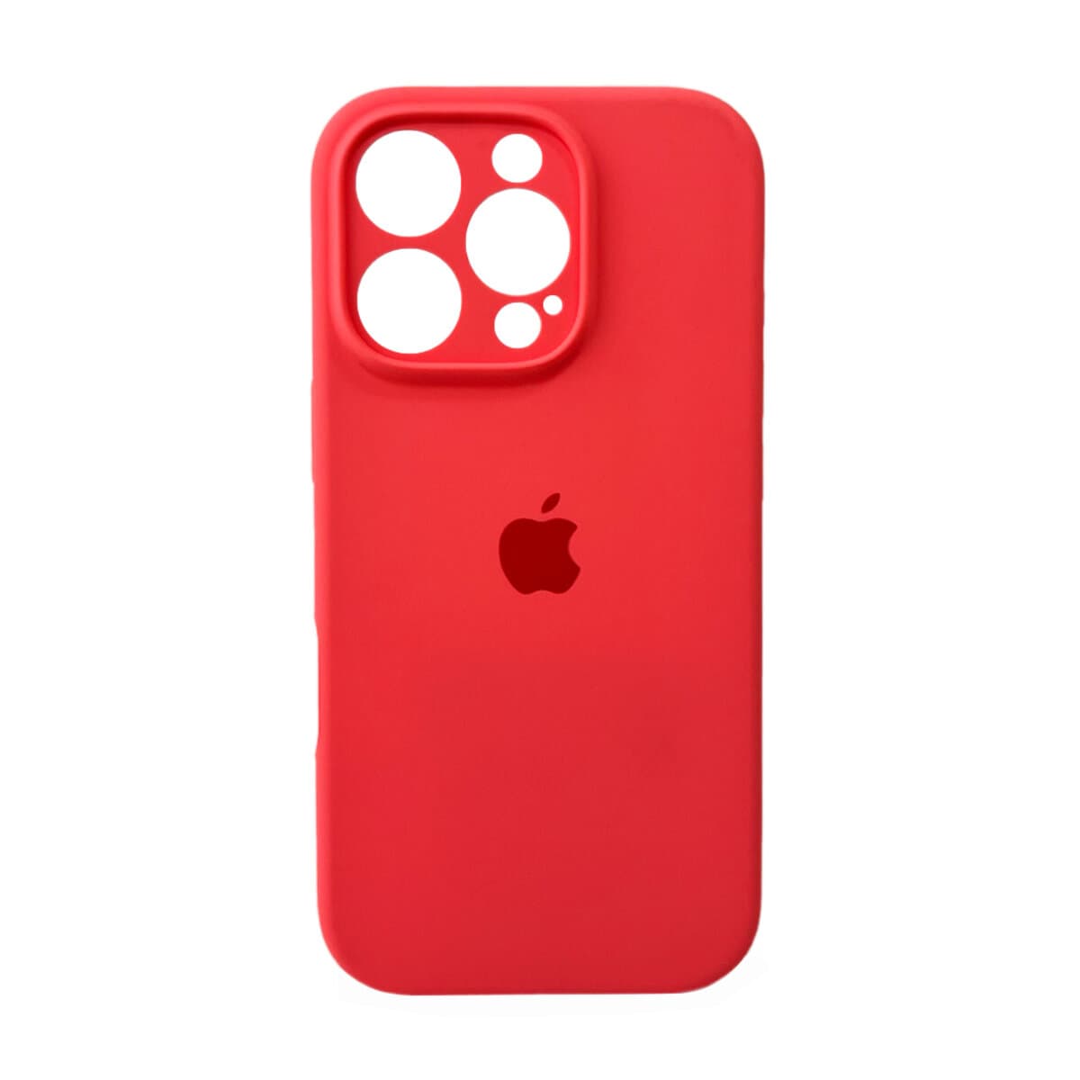 Захисний чохол-накладка Silicone Full Case AA Camera Protect для Apple iPhone 16 Pro Pink Orange (FullAAi16P-50)