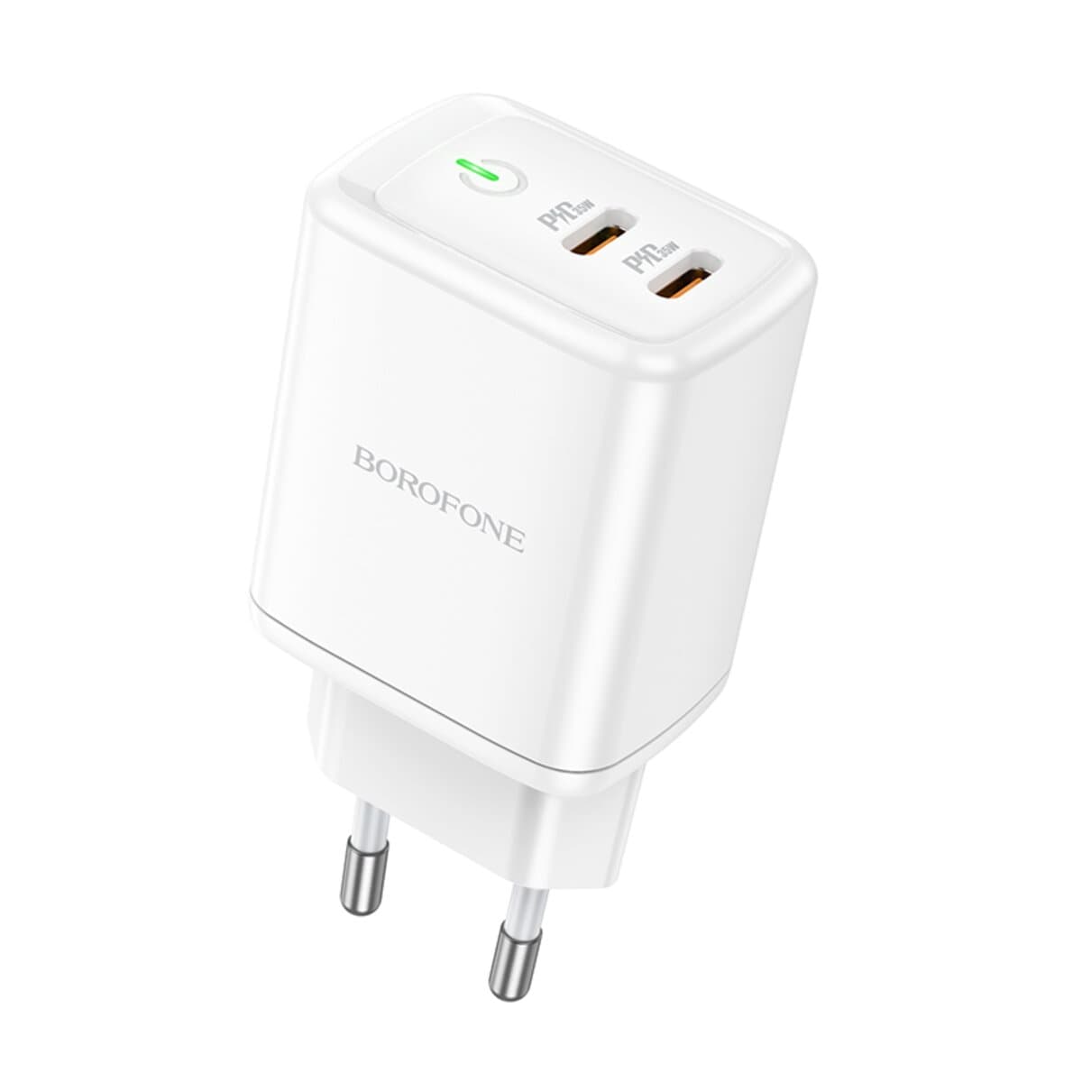 Зарядное устройство BOROFONE BN9 Reacher PD35W dual port 2xType-C charger EU White