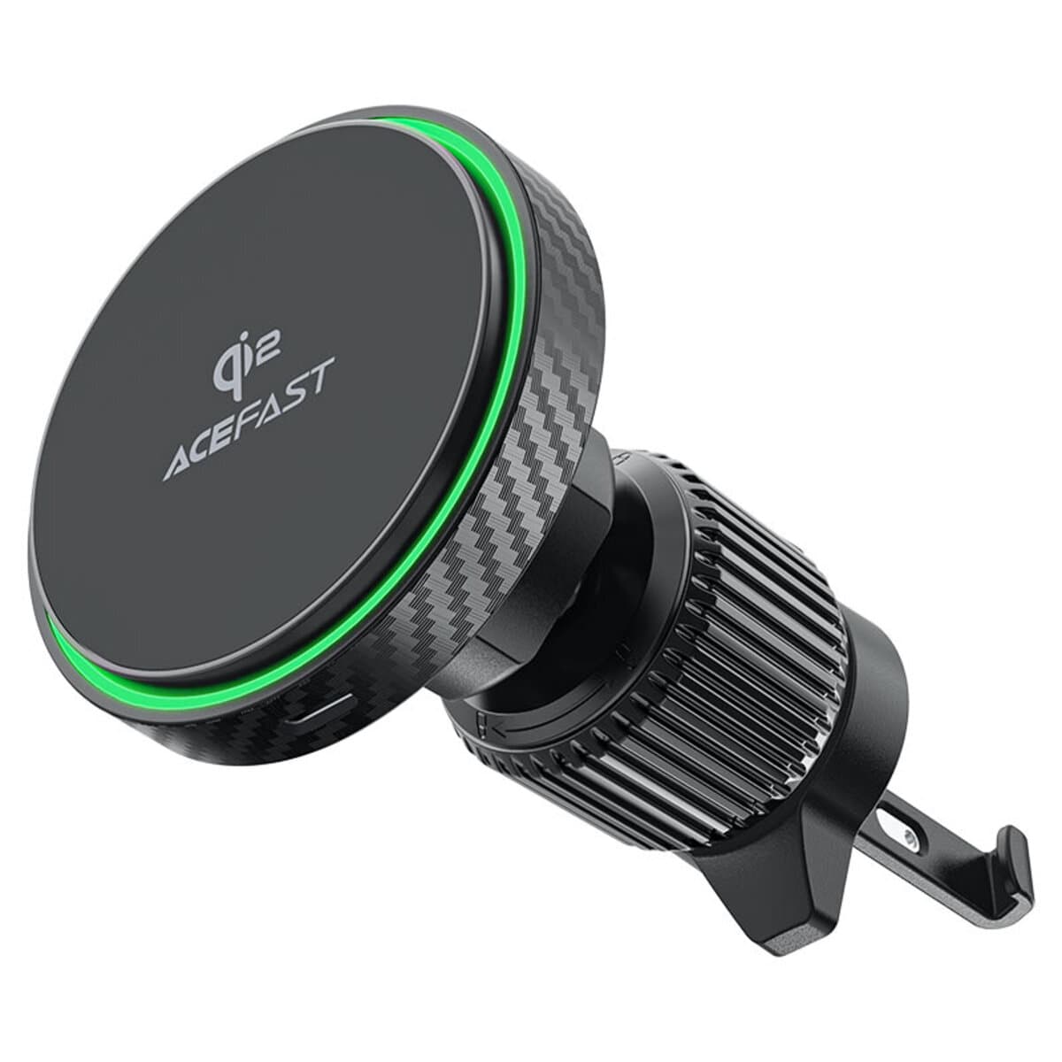 Тримач для телефону автотримач з бездротовою зарядкою ACEFAST D33 Qi2 magnetic wireless charging car holder for air vent Black