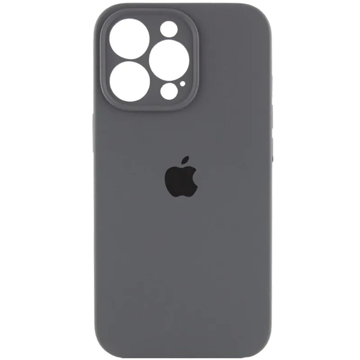 Защитный чехол-накладка Silicone Full Case AA Camera Protect для Apple iPhone 14 Pro Dark Grey (FullAAi14P-12)