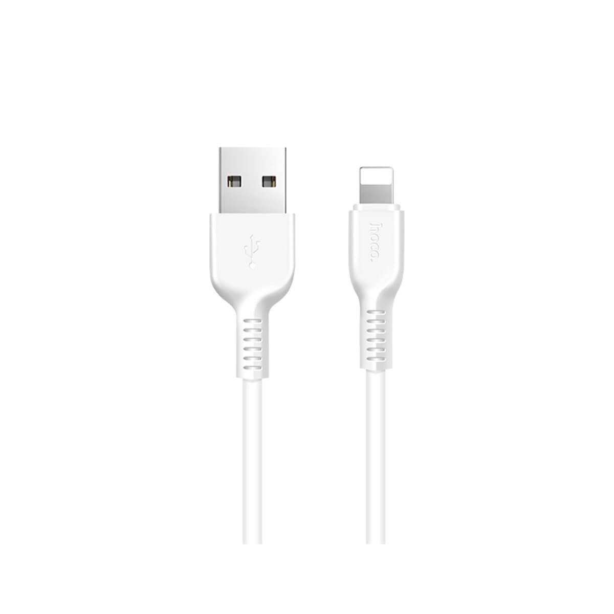 Кабель HOCO X13 USB to Lighnting 2.4A 1m PVC connectors White