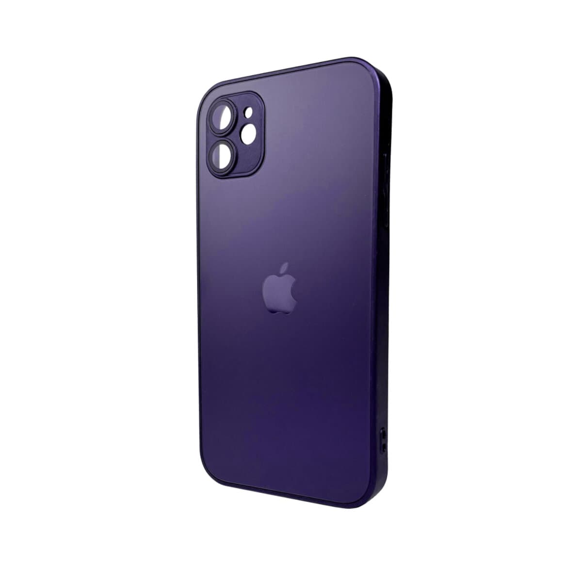 Защитный чехол-накладка AG Glass Matt Frame Color Logo для Apple iPhone 11 Deep Purple (AGMattFrameiP11Purple)