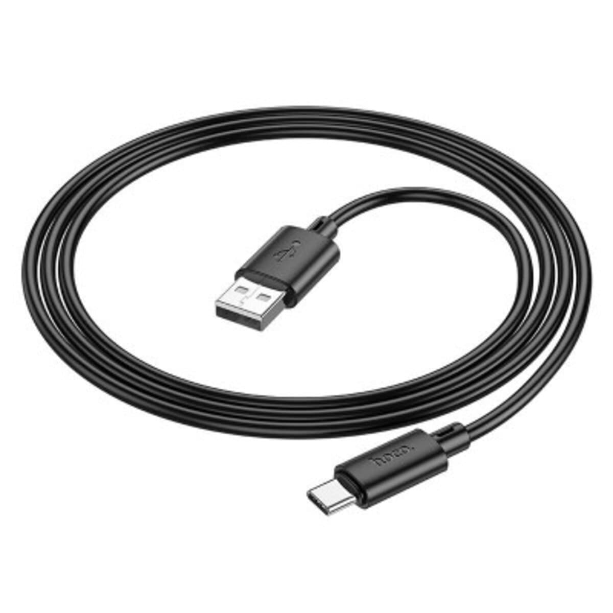 Кабель HOCO X88 Gratified charging data cable USB to Type-C 3A 1m Black