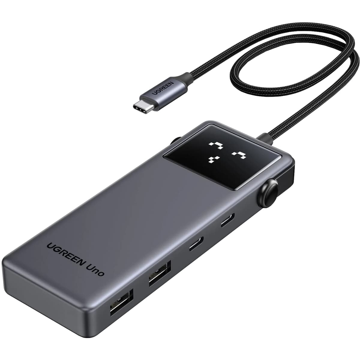 USB-хаб Ugreen CM888 USB3.2 Type-C to HDMI 4K60Hz/2xUSB 3.2/2xType-C 3.2/PD 100W 6-in-1 Grey (35998)