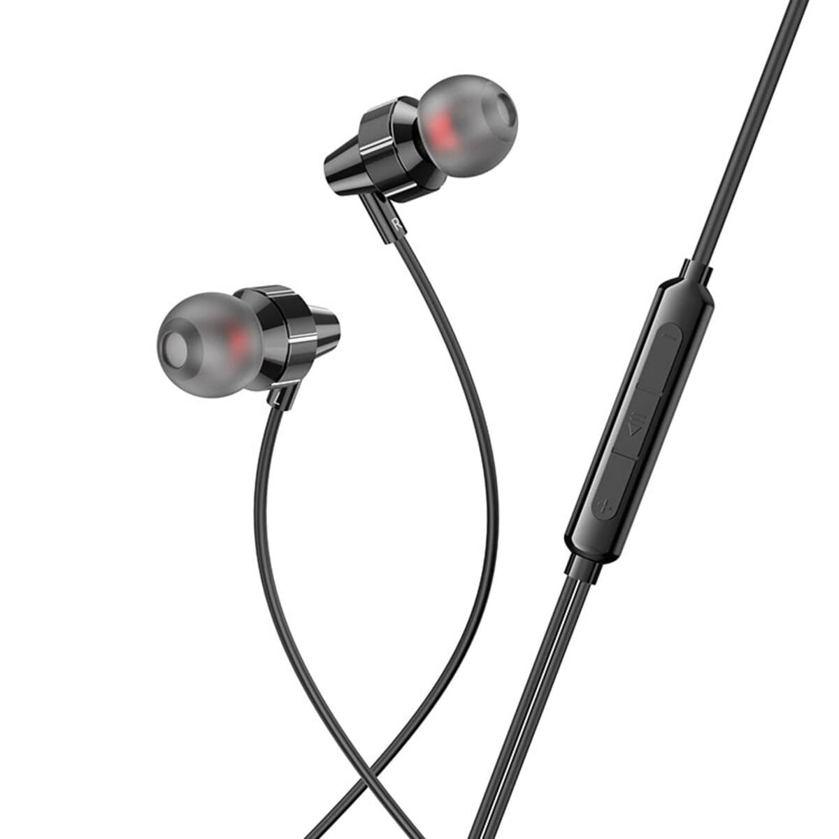 Проводные наушники HOCO M90 Delight wire-controlled earphones with microphone 3.5мм 1.2м Black Shadow