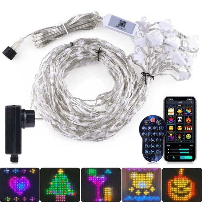 Гірлянда світлодіодна кольорова Штора SFK-08 з Bluetooth та ДУ 400LED 3.2 х 2м (1023989)