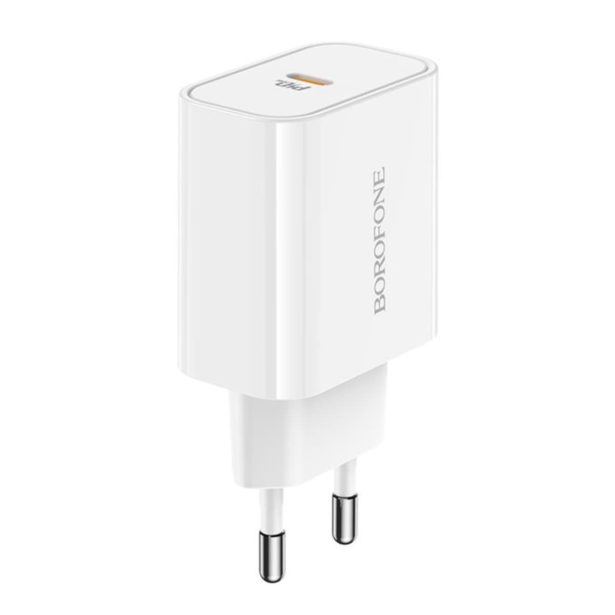 Зарядний пристрій BOROFONE BA57A Easy Speed single port PD20W charger White (BA57AW)