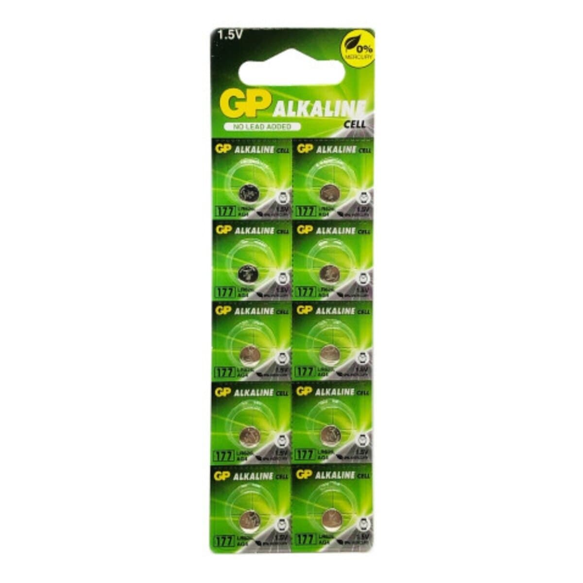 Батарейка GP 177/LR626/AG4/377 Alkaline 1.5V 10шт