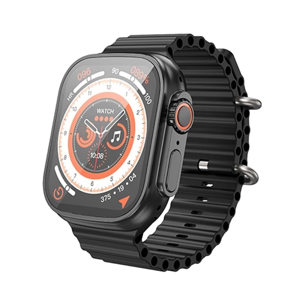 Смарт-часы HOCO Y12 Ultra smart sports watch call version 1.96" BT5.0 320mAh Black