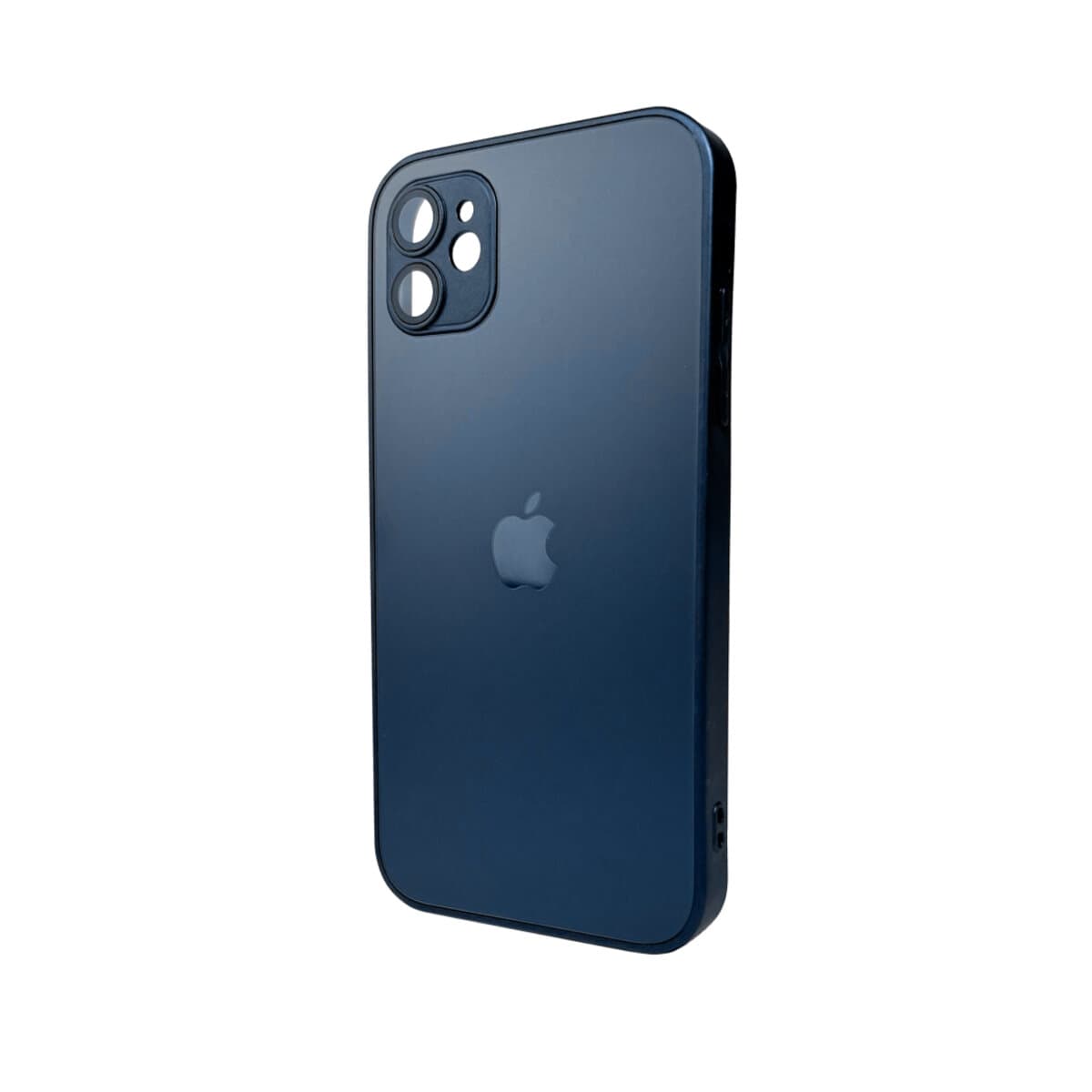 Захисний чохол-накладка AG Glass Matt Frame Color Logo для Apple iPhone 11 Navy Blue (AGMattFrameiP11Blue)