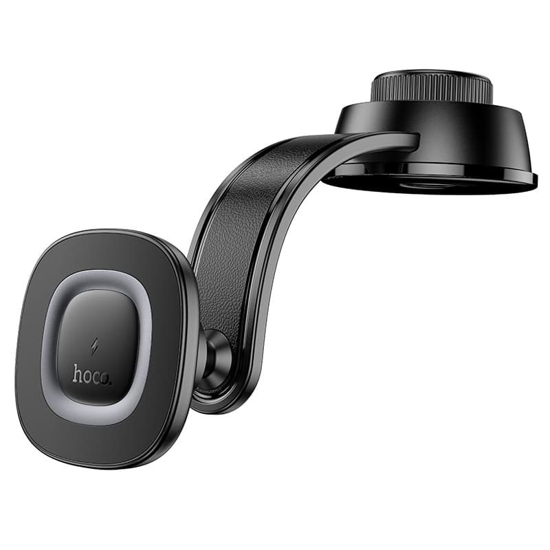 Тримач для телефону автотримач з бездротовою зарядкою HOCO HW31 Crown magnetic wireless charging car holder center console Black