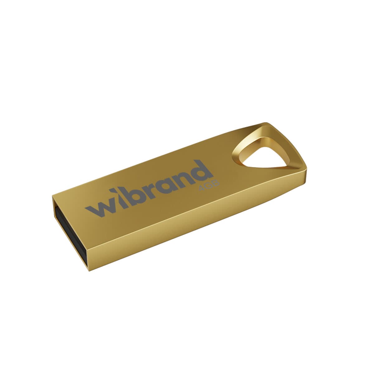 Флеш память флешка Wibrand Taipan 4Gb USB 2.0 Gold (WI2.0/TA4U2G)