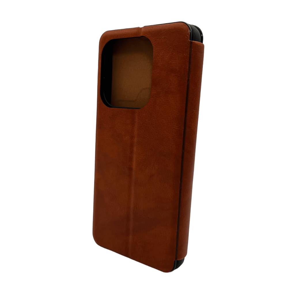 Захисний чохол-книжка Leather Premium для Xiaomi Redmi 15C (Europe version) Brown (LPRRm15CBrown)