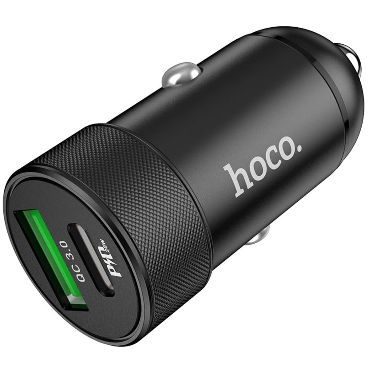 Автомобільний зарядний пристрій HOCO Z32B Speed ​​up PD20W+QC3.0 car charger Black