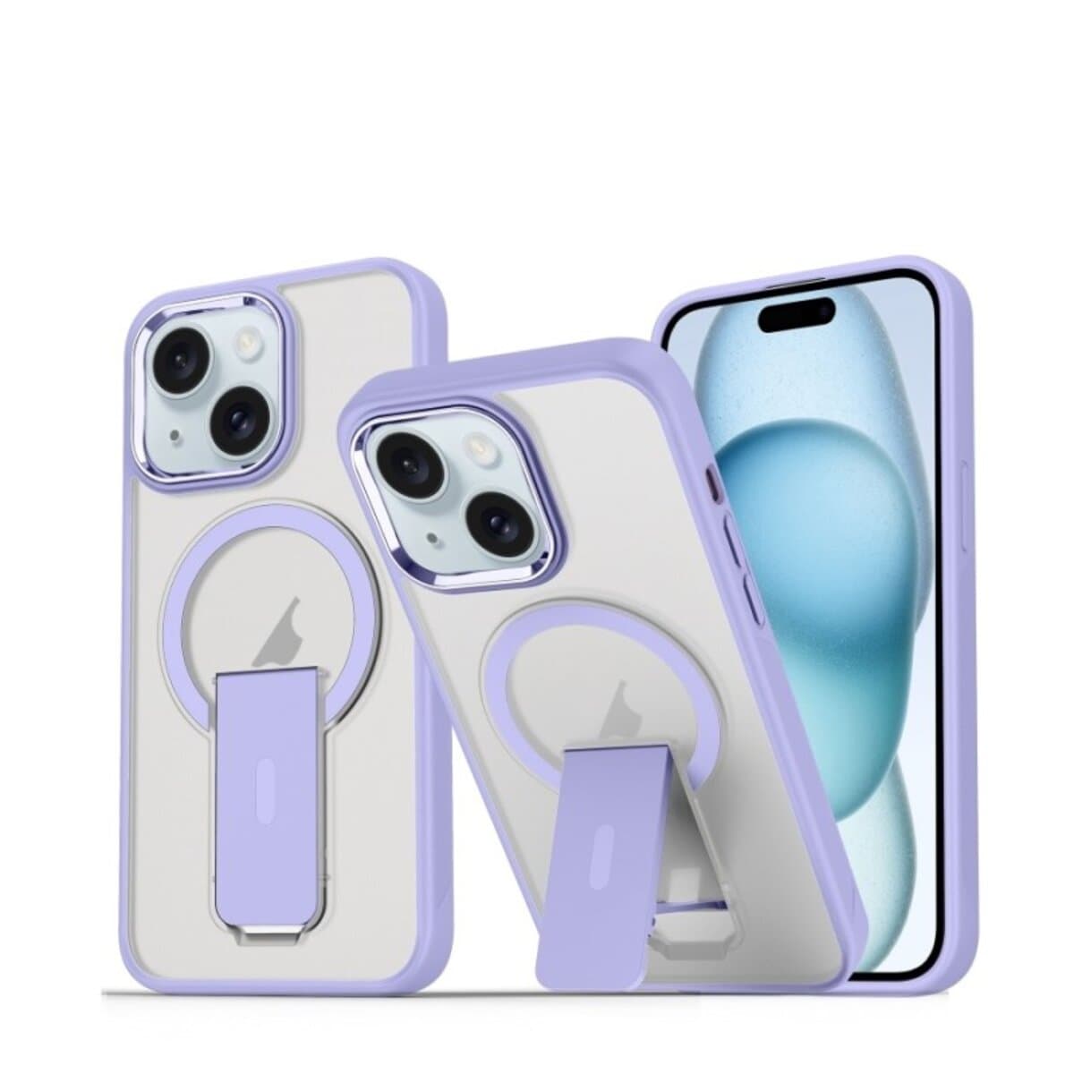 Защитный чехол-накладка Cosmic Magnetic Stand для Apple iPhone 15 Lavender (MagStand15Lavender)
