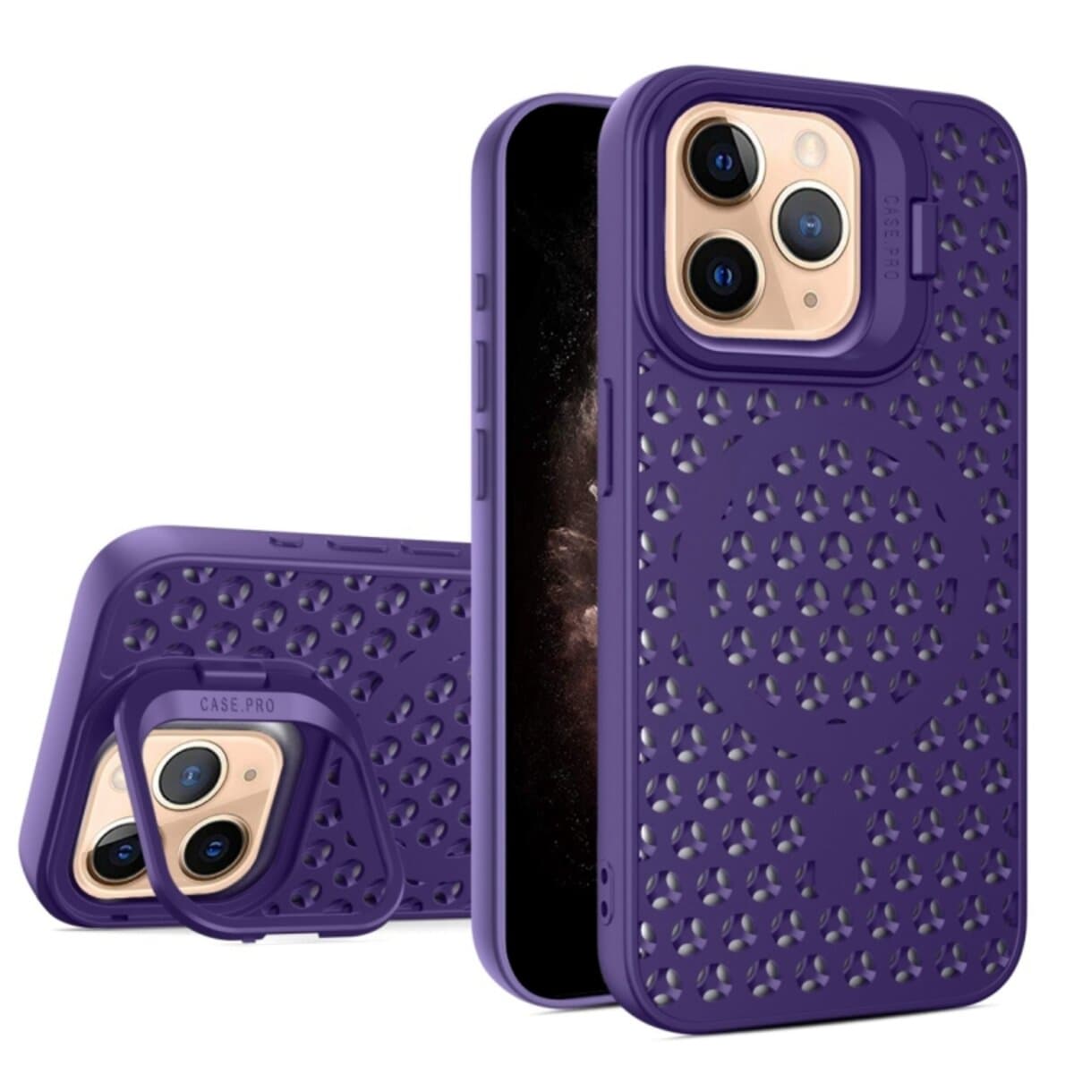 Защитный чехол-накладка Cosmic Grater Stand для Apple iPhone 11 Pro Purple (GRASTiP11PPurple)