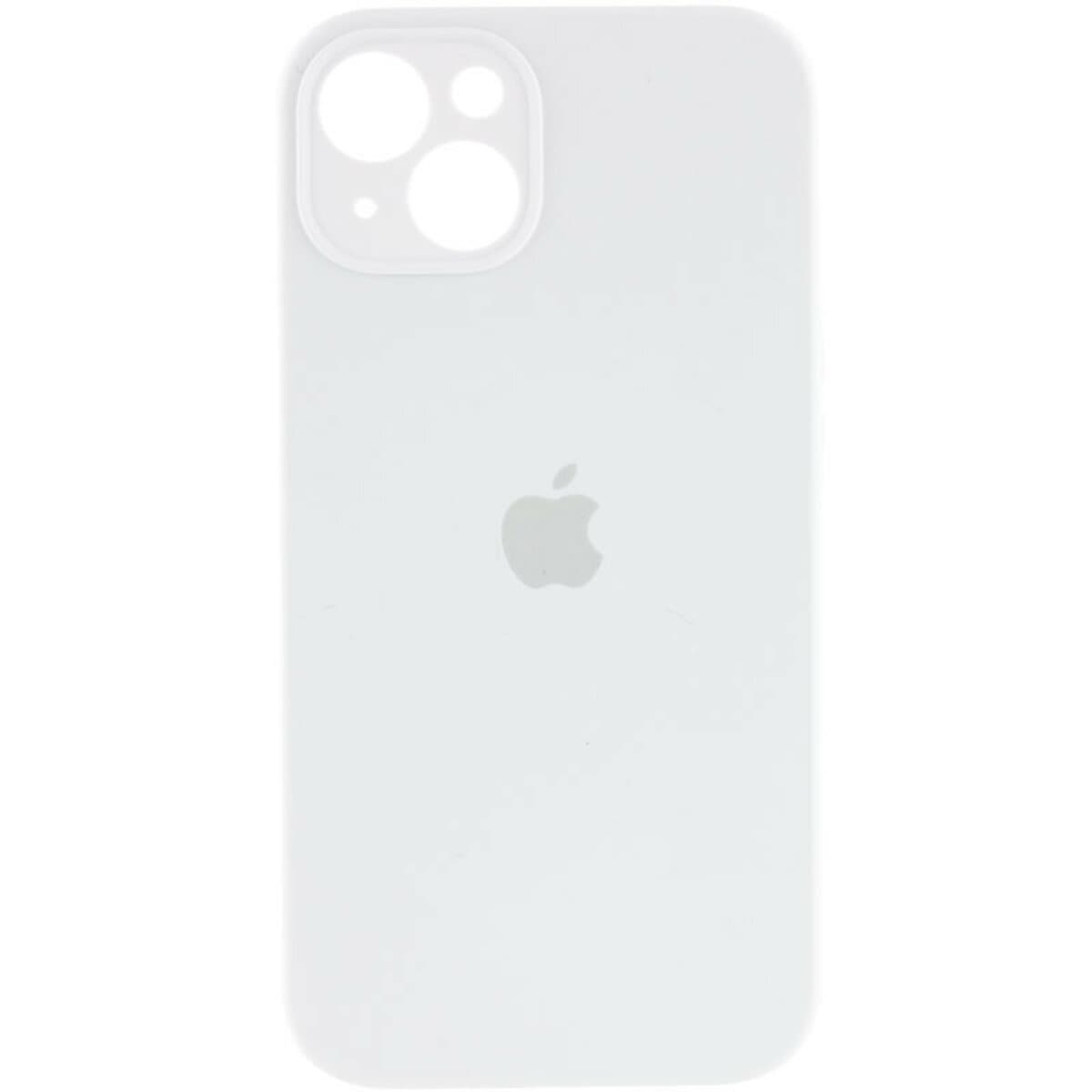 Защитный чехол-накладка Silicone Full Case AA Camera Protect для Apple iPhone 13 White (FullAAi13-8)