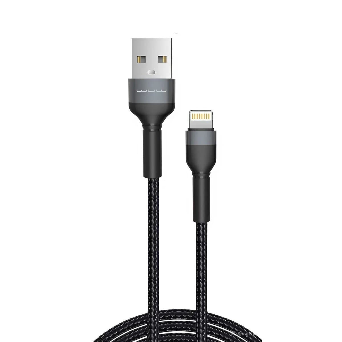 Кабель WUW-X192 USB to Type-C 2.4A 2m Black (WUW-X192TC)