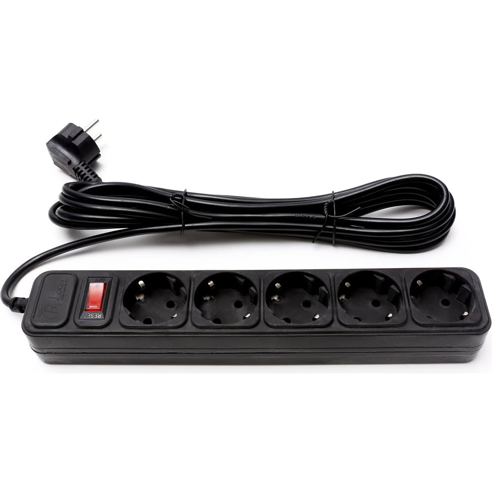 Мережевий фільтр подовжувач Power filtr ProLogix 4.5м 5 розеток Black (PRS-050P5-45B)