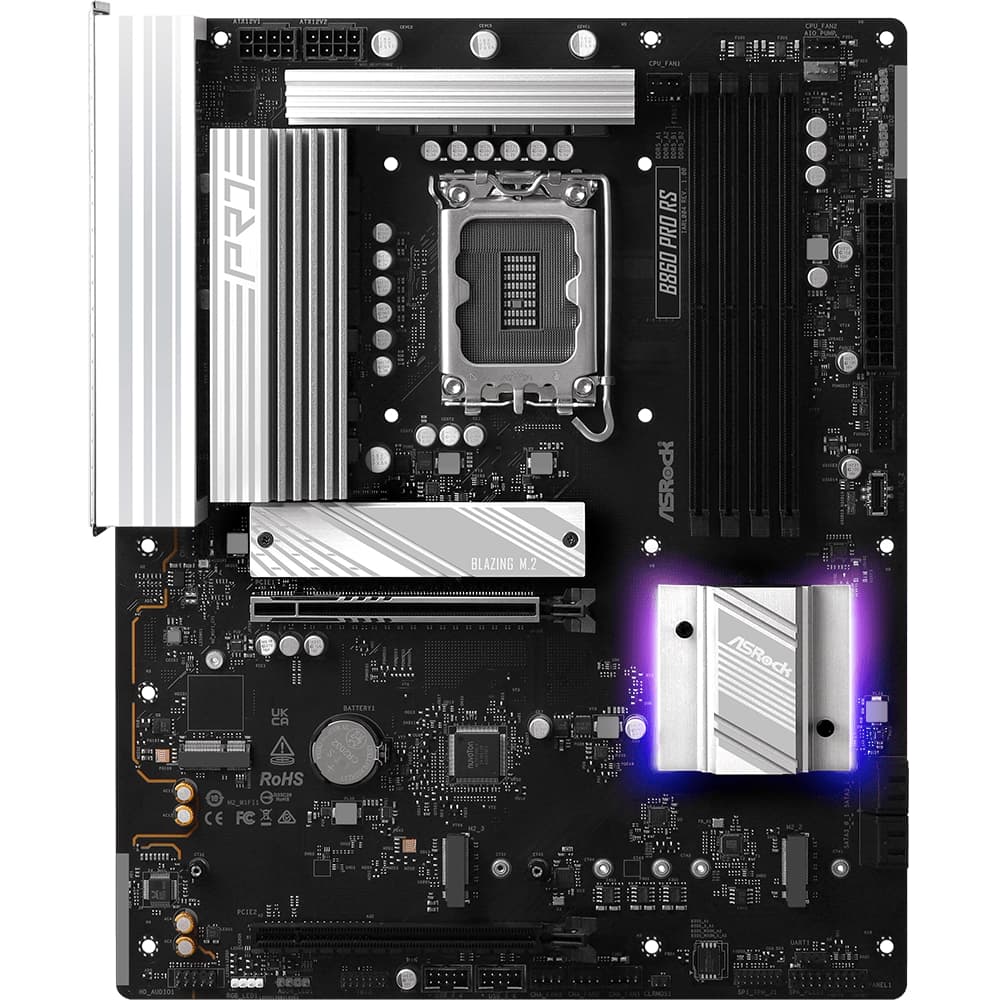 Материнская плата AsRock B860 Pro RS 1851/B860 4*DDR5 2*PCIex16 HDMI/DP 4xSATA 3xM.2 2.5Glan 7.1ch ATX (B860 Pro RS)