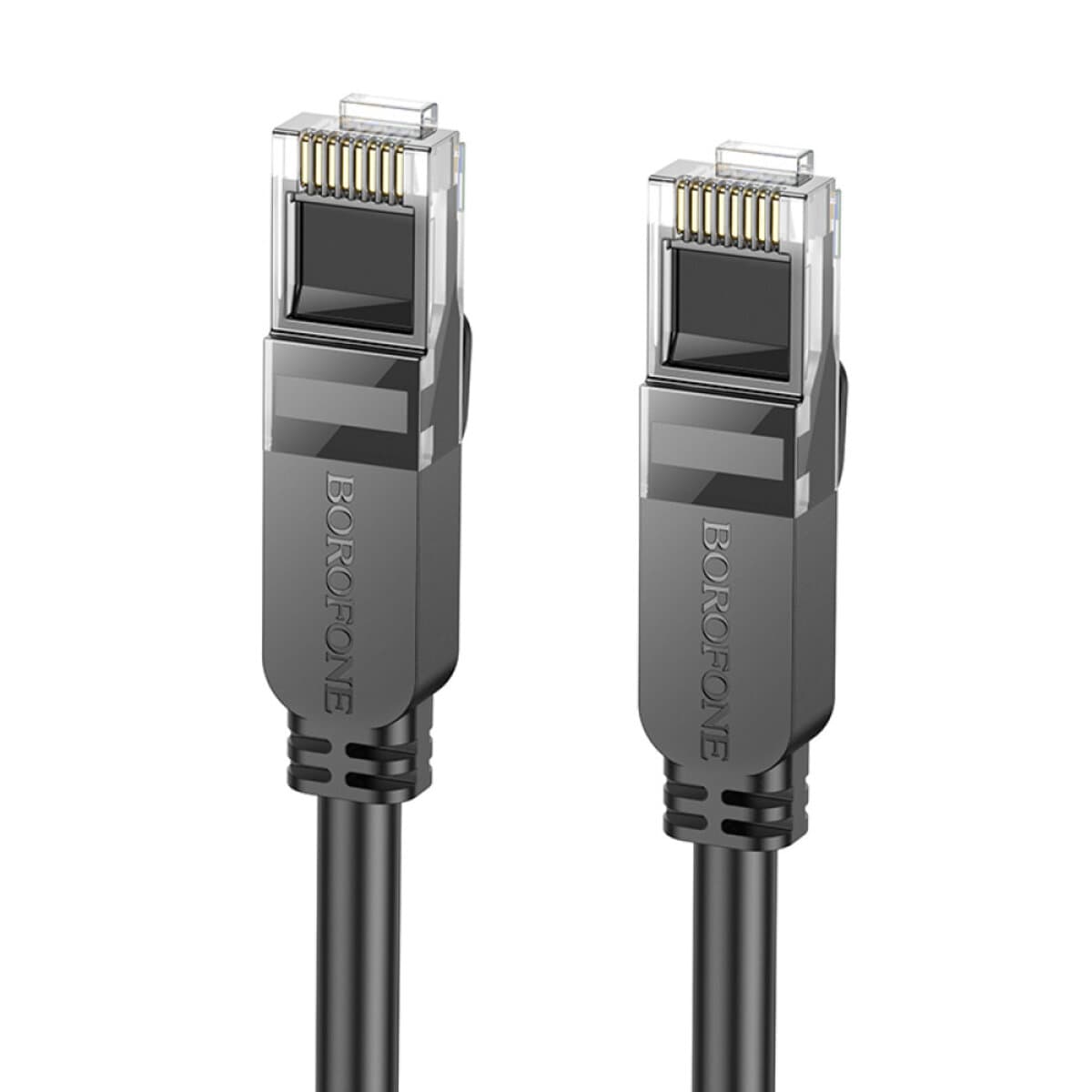 Патч-корд BOROFONE BUS01 Category 6 Gigabit network cable RJ-45 8м Black