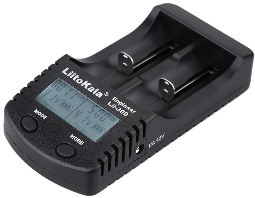 Зарядний пристрій для акумуляторів LiitoKala Lii-300 2x Lion NiMH NiCd Power Bank Black