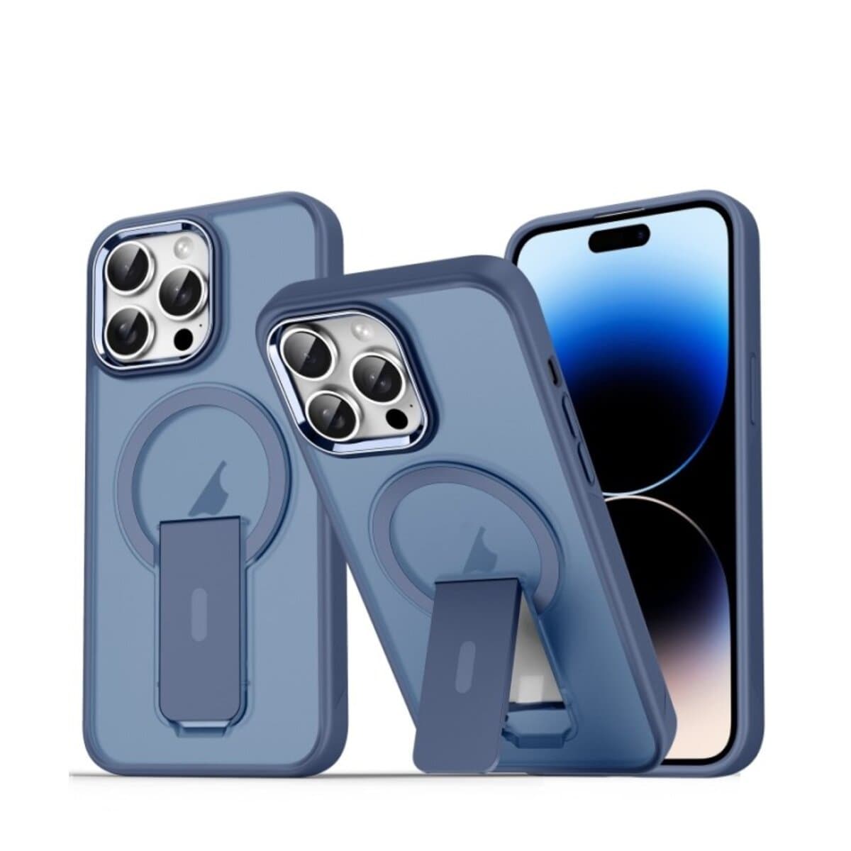 Защитный чехол-накладка Cosmic Magnetic Stand для Apple iPhone 14 Pro Max Blue (MagStand14PMBlue)