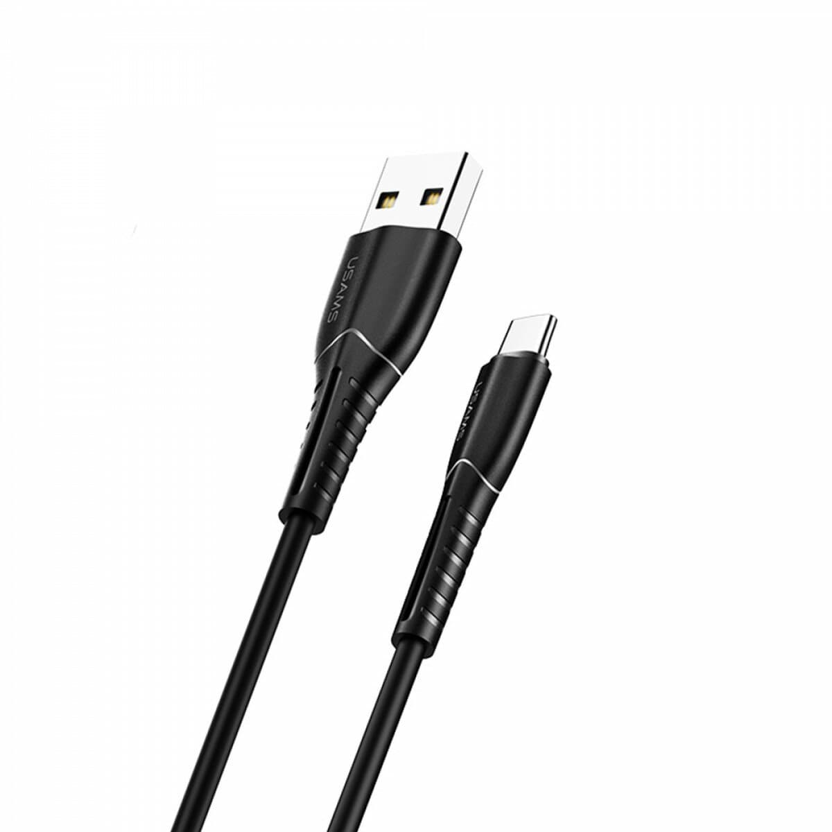 Кабель Usams US-SJ366 U35 USB to Type-C Charging Cable 1m 2A Black (SJ366USB01)