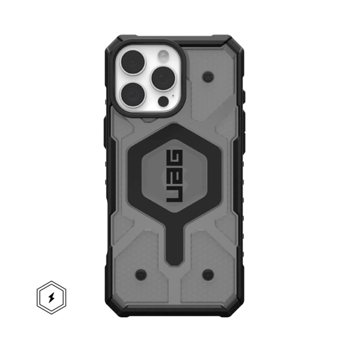 Захисний чохол-накладка UAG AAA Pathfinder Mag Clear для Apple iPhone 16 All Black (UAGPTCL16AllBlack)