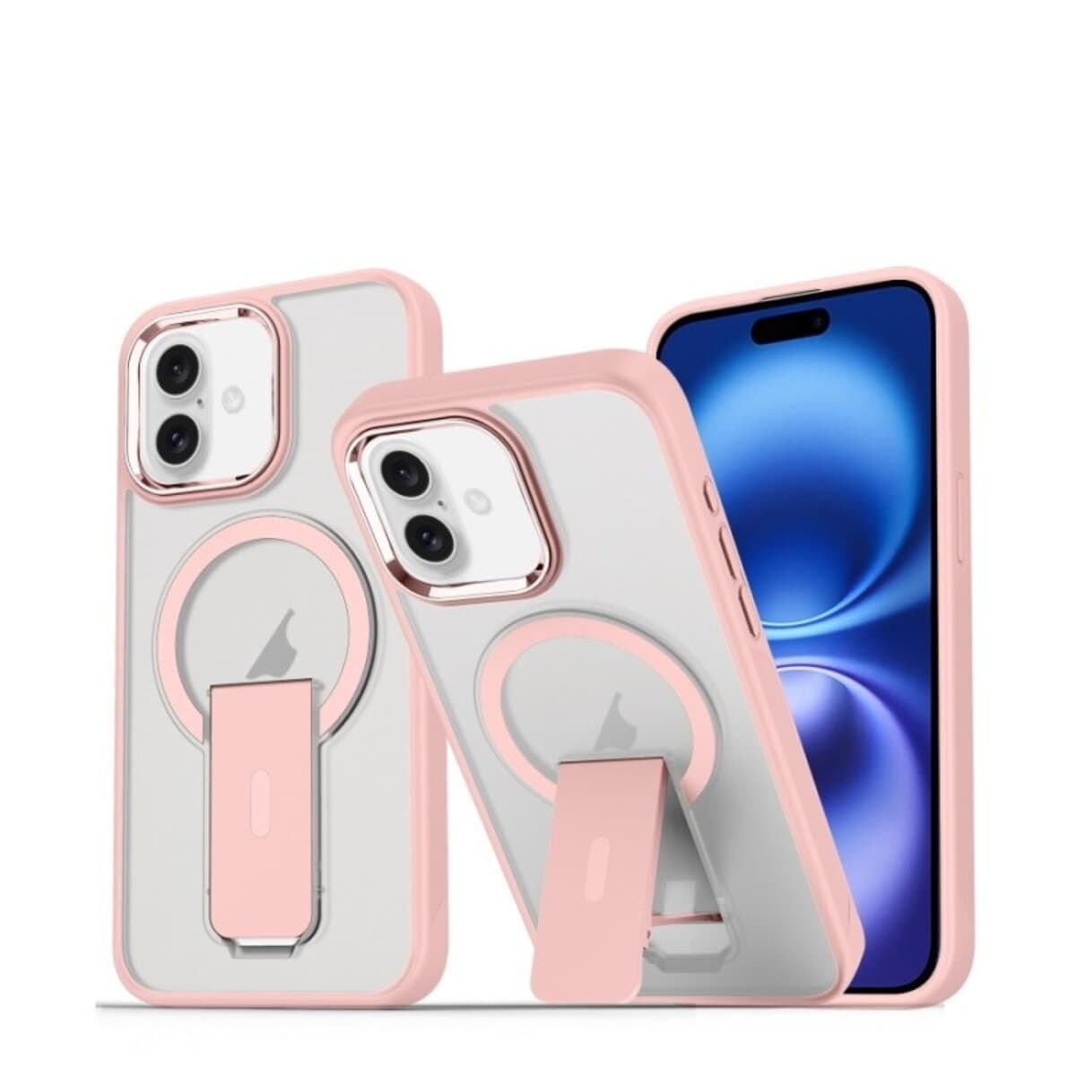 Защитный чехол-накладка Cosmic Magnetic Stand для Apple iPhone 16 Pink (MagStand16Pink)