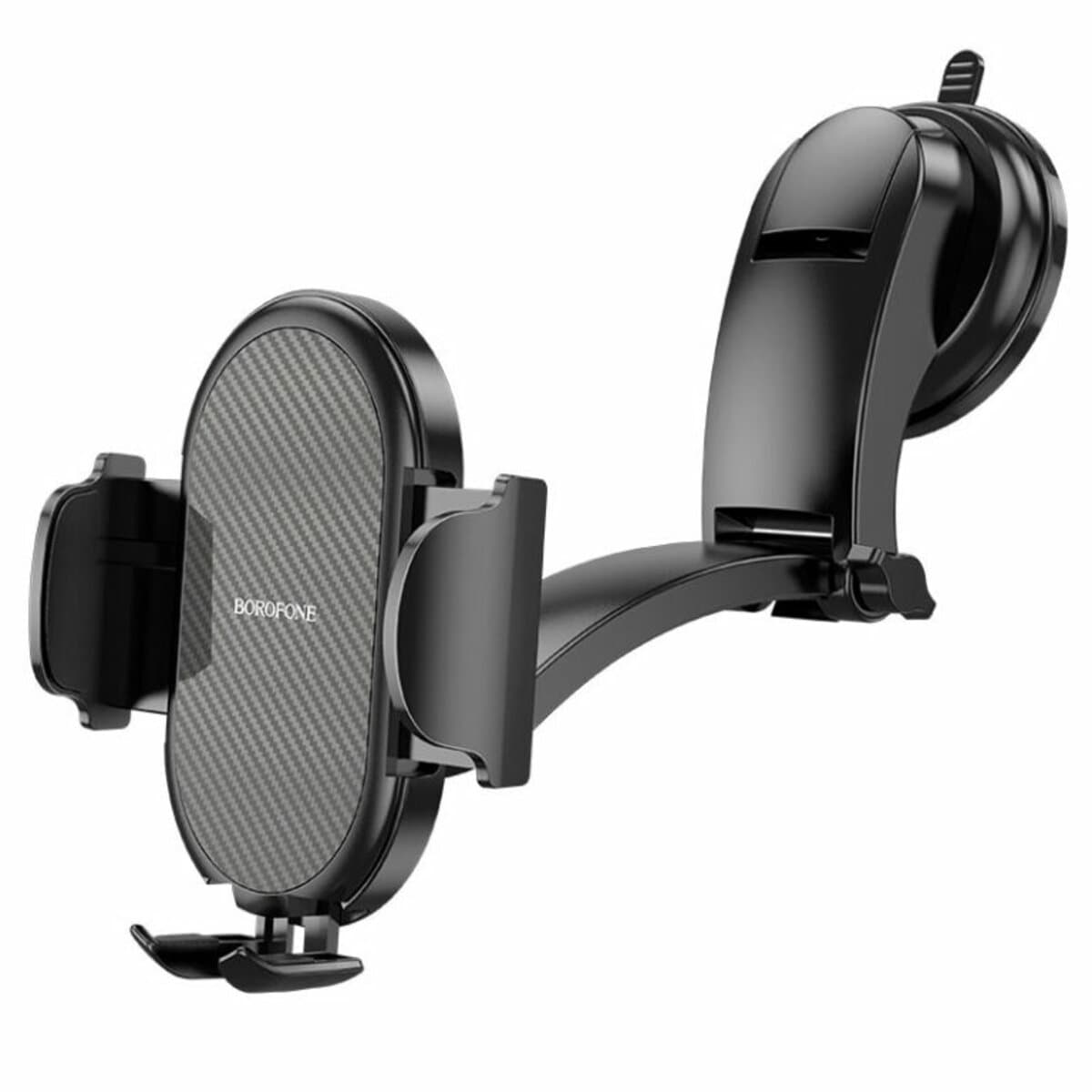 Тримач для телефону автотримач BOROFONE BH73 Charm press type center console car holder Black (BH73B)