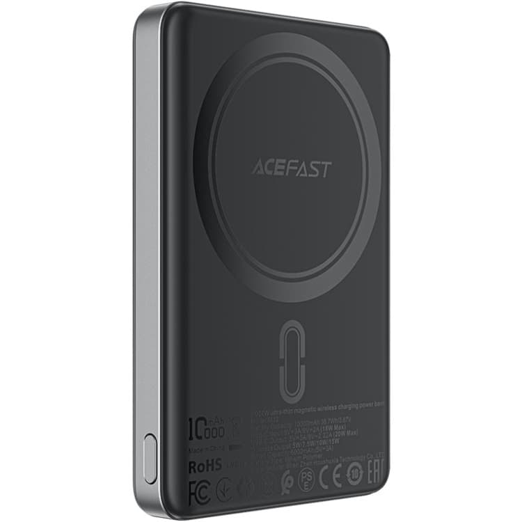 Acefast M12 Magnetic Wireless 10000mAh 20W PD QC3.0 QI 15W Black