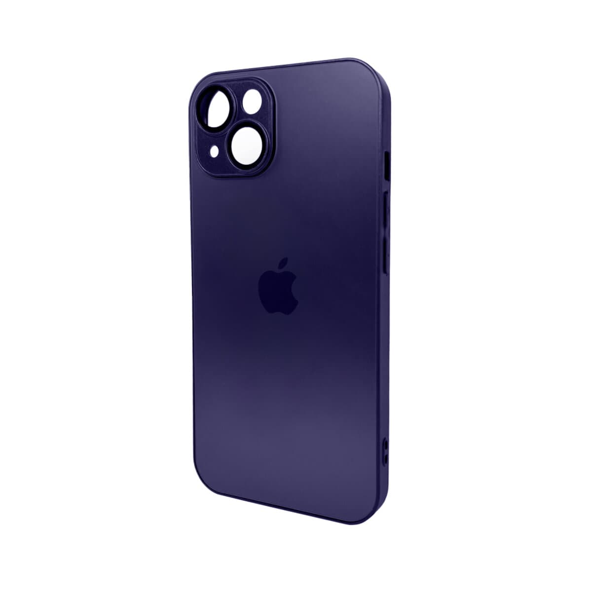 Захисний чохол-накладка AG Glass Matt Frame Color Logo для Apple iPhone 15 Deep Purple (AGMattFrameiP15Purple)