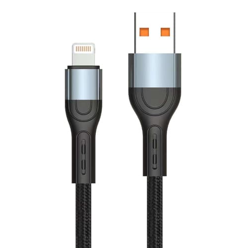 Кабель Pavareal Q06i USB to Lightning 1m 120W Fast Charge в оплетке Black (927143)