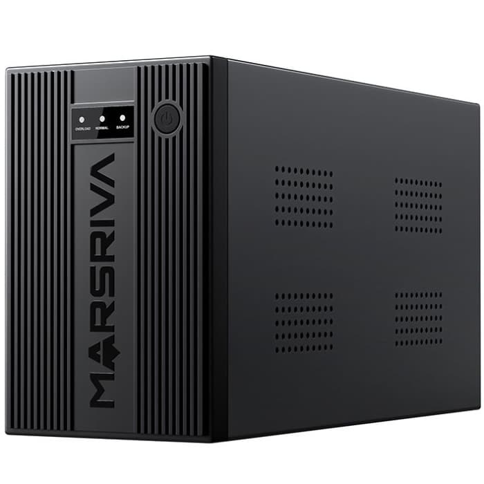 Джерело безперебійного живлення Marsriva MR-UF1000 1000ВА/600Вт Line-Interactive LED version 3xAC Outlets 2*12V/9Ah Black (MR-UF1000)
