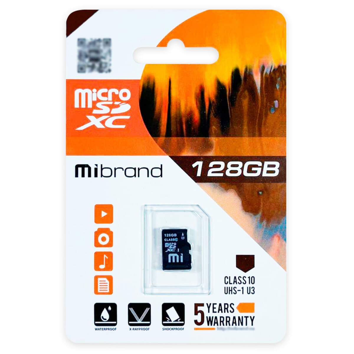 Карта пам'яті Mibrand microSDXC UHS-1 U3 128Gb class 10 (MICDHU3/128GB)