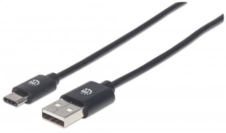 Кабель Intracom Manhattan 354936 USB AM - Type-C M 3м Black