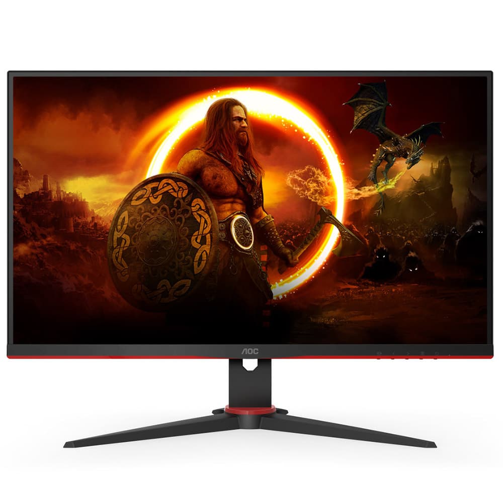 Монітор TFT 27" AOC FHD IPS 165Гц 1 мс D-Sub HDMI DP вбудовані колонки Black-Red (27G2SPAE/BK)