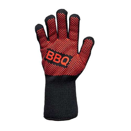 Жаростійка рукавичка для гриля барбекю двостороння Black-Red (928167)
