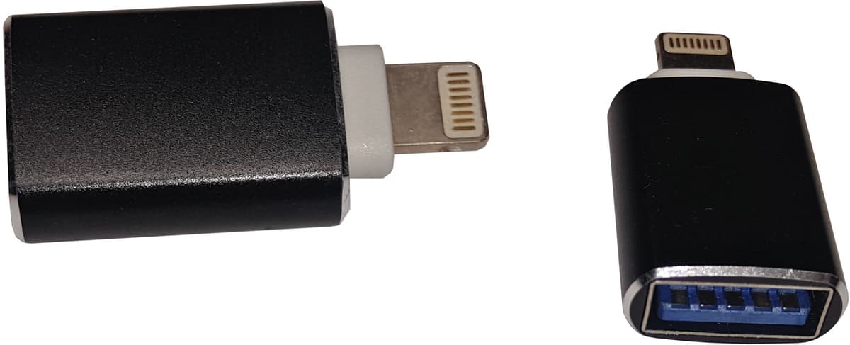 Перехідник S0998 OTG Lightning - USB 3.0 AF Black