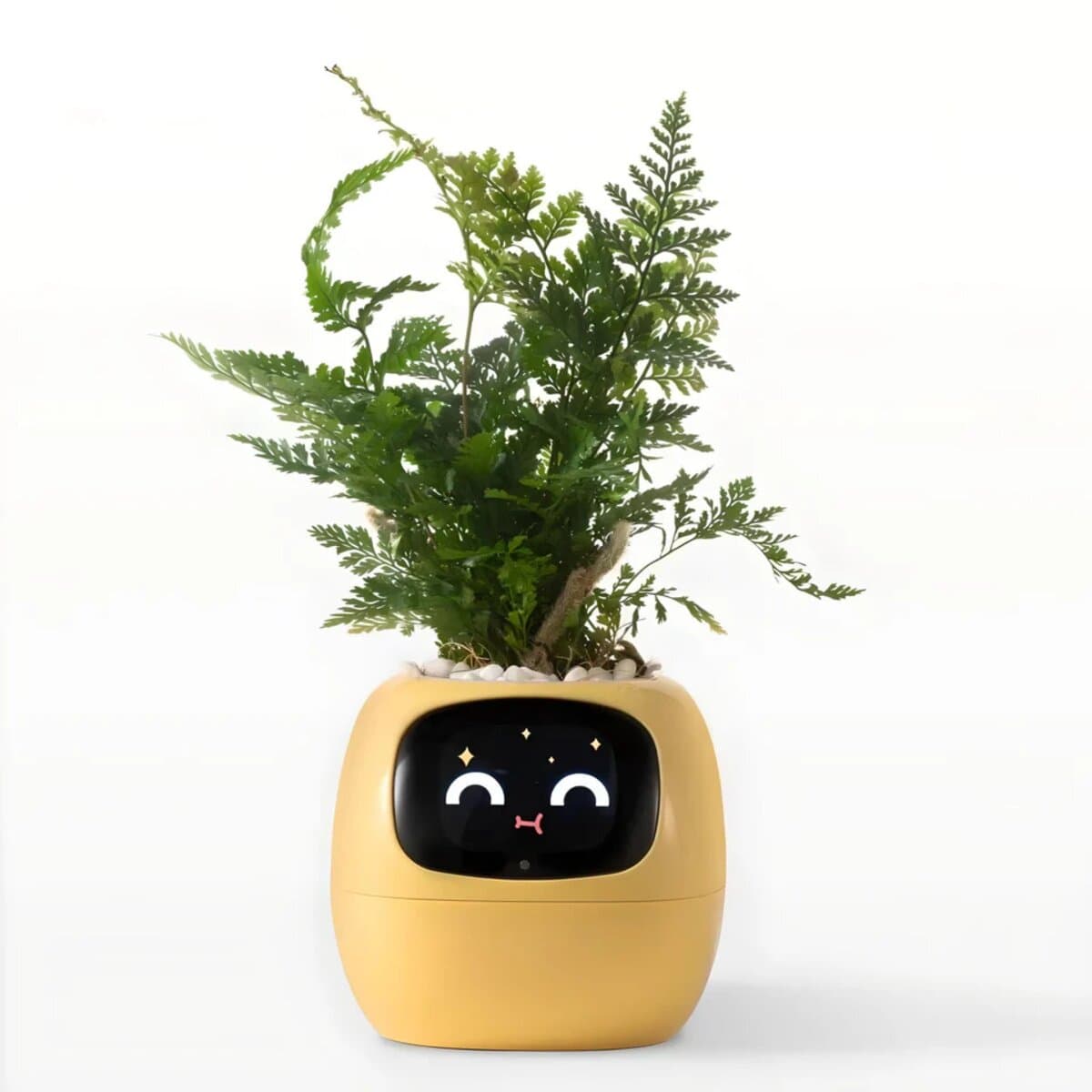 Інтерактивний розумний горщик для рослин Ivy Smart Planter Tuya AI Li-ion 2000mAh Type-C Yellow (ISPTAY)