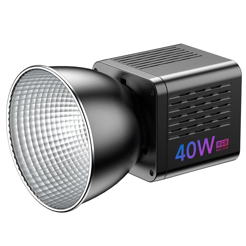Студійне постійне світло відеосвітло Ulanzi Vijim 40W RGB COB Fill Light 3400mAh 1/4 Black (L024)